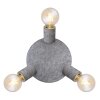 Globo FREDDY Ceiling Light Oxidised Silver, 3-light sources