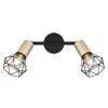 Globo XARA Ceiling Light antique brass, black, 2-light sources