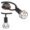 Globo XARA Ceiling Light Light wood, black, 3-light sources