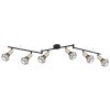 Globo XARA Ceiling Light antique brass, black, 6-light sources