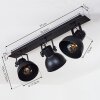 Hora Ceiling Light black, 3-light sources