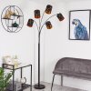 Opatija Floor Lamp black, 5-light sources, Fabric lampshade