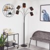 Opatija Floor Lamp black, 5-light sources, Fabric lampshade