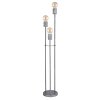 Globo FREDDY Floor Lamp Oxidised Silver, 3-light sources