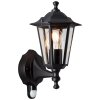 Brillliant Carleen Outdoor Wall Light black, 1-light source, Motion sensor