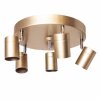 By Rydens Correct Ceiling Light copper, 5-light sources