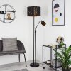 Opatija Floor Lamp chrome, black, 2-light sources