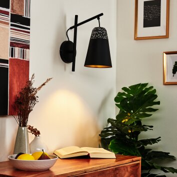 Juvansbo Wall Light black, 1-light source
