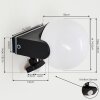 Kalfhaga Outdoor Wall Light black, white, 1-light source, Motion sensor