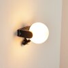 Kalfhaga Outdoor Wall Light black, white, 1-light source, Motion sensor