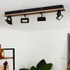 Giresta Ceiling Light LED Dark wood, black, 4-light sources