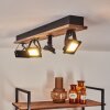 Giresta Ceiling Light LED Dark wood, black, 4-light sources