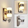 Tiarp Outdoor Wall Light LED matt nickel, 2-light sources, Motion sensor
