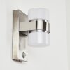 Tiarp Outdoor Wall Light LED matt nickel, 2-light sources, Motion sensor