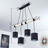 Betsele Pendant Light Light wood, black, 4-light sources