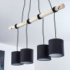 Betsele Pendant Light Light wood, black, 4-light sources