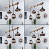 Ramon Pendant Light Light wood, black, 4-light sources