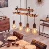 Ajaccio Pendant Light Light wood, black, 4-light sources