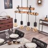Ajaccio Pendant Light Light wood, black, 4-light sources