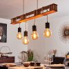Gnitteryd Pendant Light brown, Light wood, black, 4-light sources