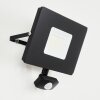 Krokane Outdoor Wall Light LED black, white, 1-light source