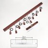 Barbengo Pendant Light rust-coloured, 8-light sources