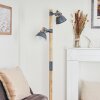 Orny Floor Lamp grey, Light wood, 2-light sources