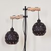 Sunasau Floor Lamp Light wood, black, 2-light sources
