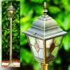Antibes outdoor floor lamp brown, gold, 1-light source