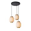 Lucide GOSSE Pendant Light black, 3-light sources