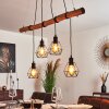 Seegaard Pendant Light Light wood, black, 4-light sources