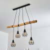 Seegaard Pendant Light Light wood, black, 4-light sources