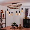 Ajaccio Pendant Light Light wood, black, 6-light sources