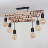 Ajaccio Pendant Light Light wood, black, 6-light sources
