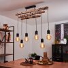 Ajaccio Ceiling Light Light wood, black, 6-light sources