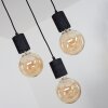 Ajaccio Ceiling Light Light wood, black, 6-light sources