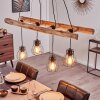 Gondo Pendant Light Light wood, black, 4-light sources