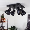 Hora Ceiling Light black, 4-light sources