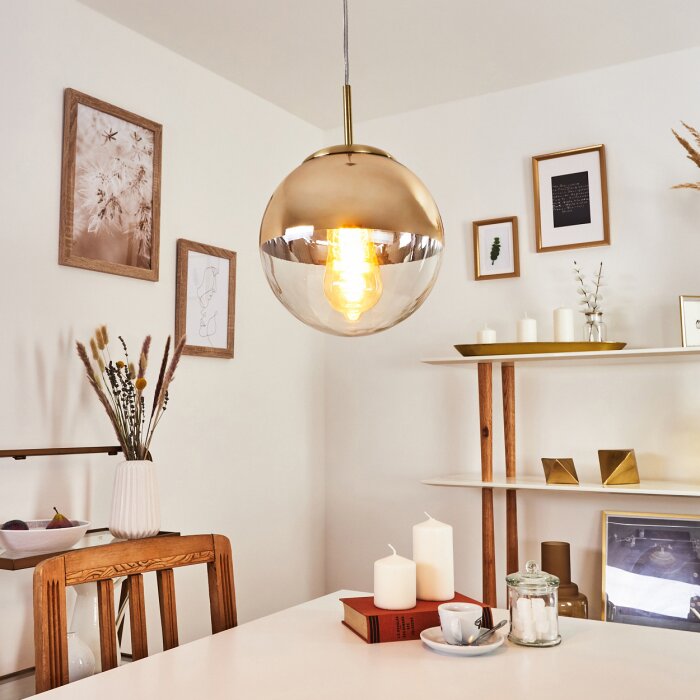 Degevos Pendant Light gold, 1-light source