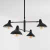 Fort Pendant Light black, 4-light sources
