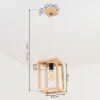 Torreglia Pendant Light Light wood, 1-light source