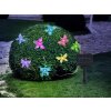 Globo solar light LED black, 10-light sources, Colour changer