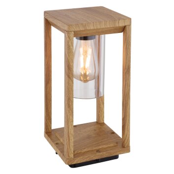 Globo CANDELA pedestal light Dark wood, 1-light source