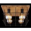 Globo MERRIL Ceiling Light Light wood, black, 4-light sources