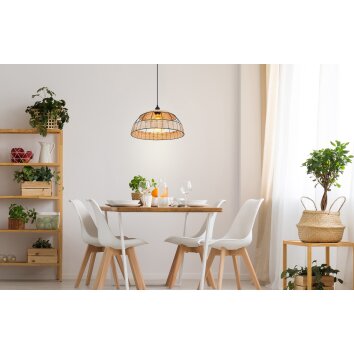 Globo STRAHLER Pendant Light black, 1-light source