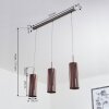 Vimodrone Pendant Light matt nickel, 3-light sources