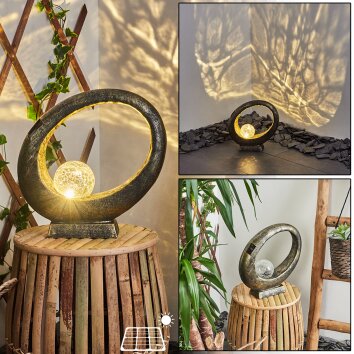 Benevento solar light LED gold, black, 1-light source