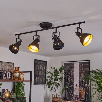 Tita Ceiling Light black, 4-light sources