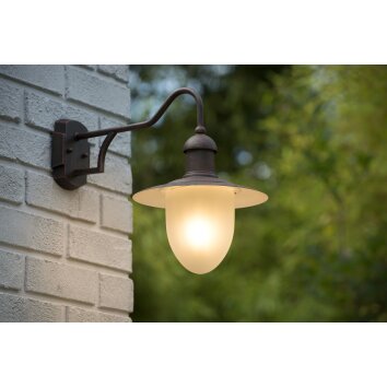 Lucide Aruba outdoor wall lamp rust-coloured, 1-light source