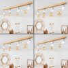 Musland Ceiling Light brown, chrome, 4-light sources
